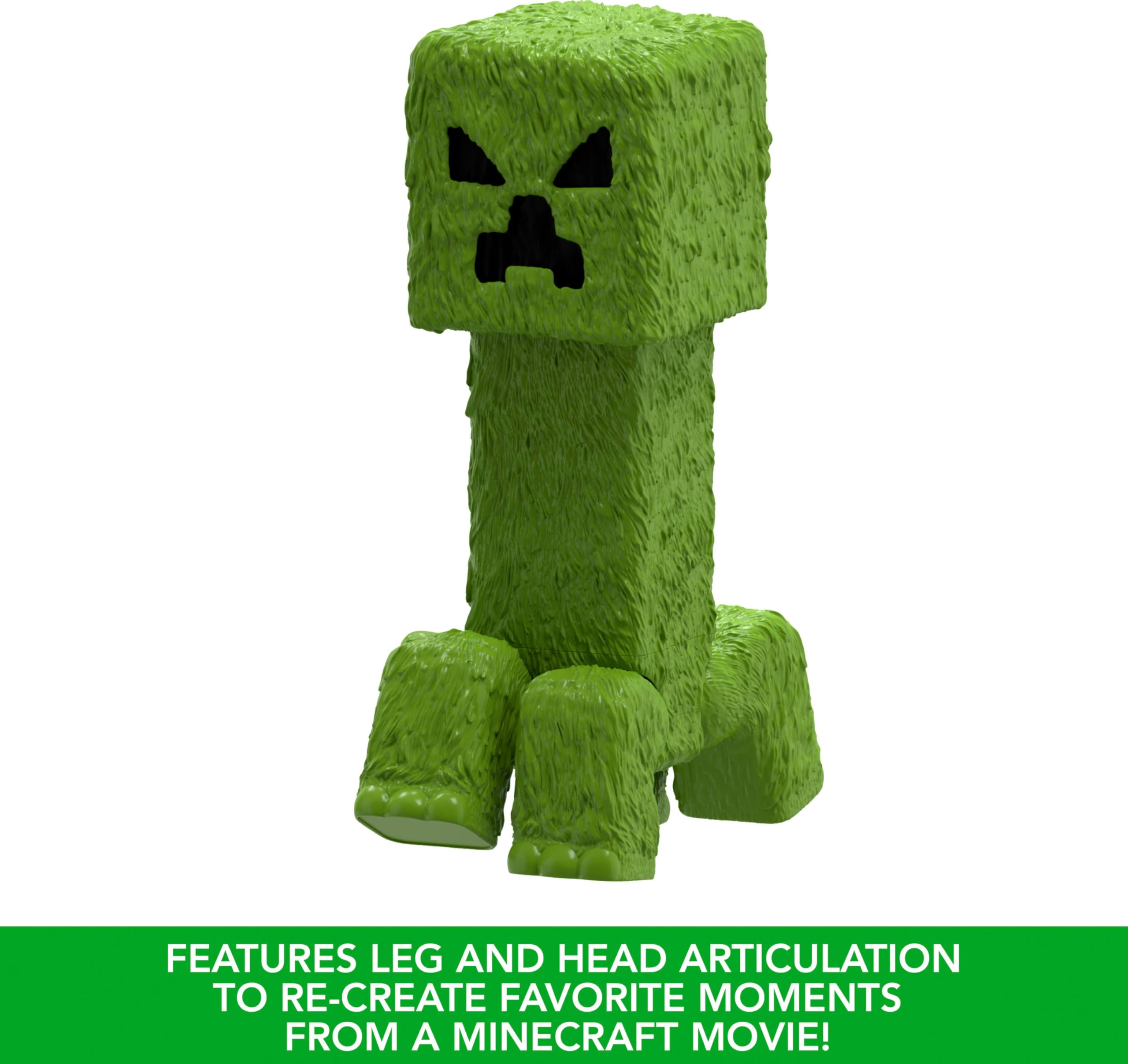 Foto 5 pulgar | Figura De Acción Mattel Inspirada En Minecraft Creeper, 30 Cm, Película - Venta Internacional.