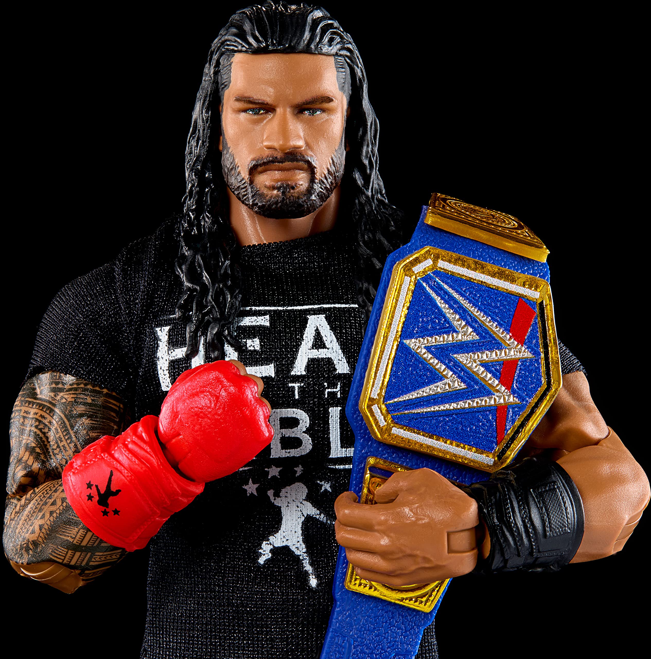 Foto 3 pulgar | Figura De Acción Mattel Wwe Elite Collection Roman Reigns De 6 Pulgadas - Venta Internacional.