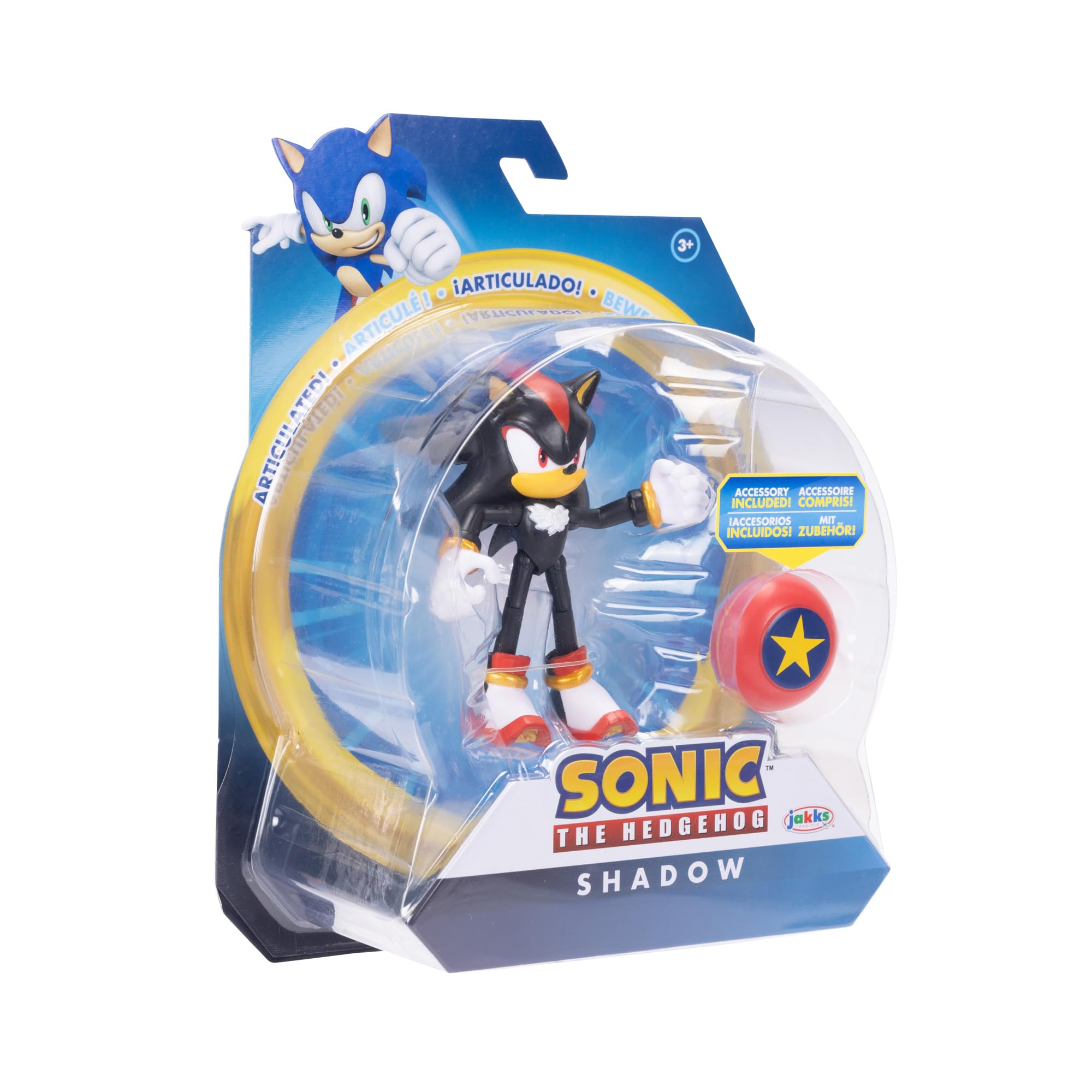 Foto 6 pulgar | Figura De Acción Sonic The Hedgehog Shadow De 10 Cm Con Star Spring - Venta Internacional.