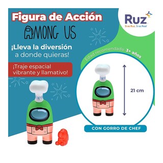 Foto 3 | Figura Ruz Among Us (tripulante Verde 15 Cm)