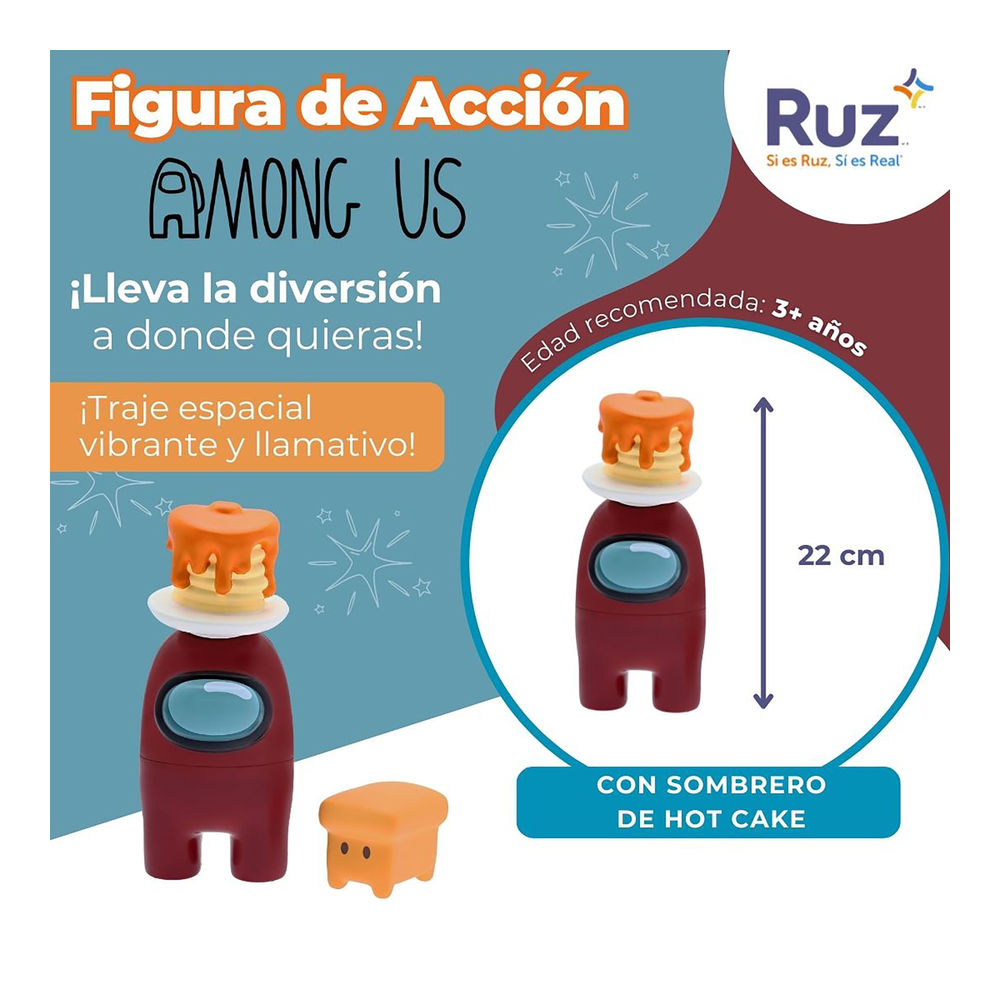 Foto 4 pulgar | Figura Ruz Among Us (tripulante Vino 15 Cm)