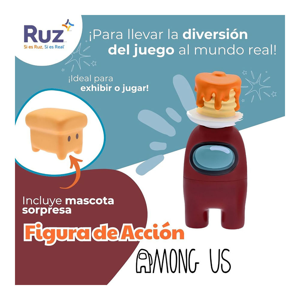 Foto 5 pulgar | Figura Ruz Among Us (tripulante Vino 15 Cm)