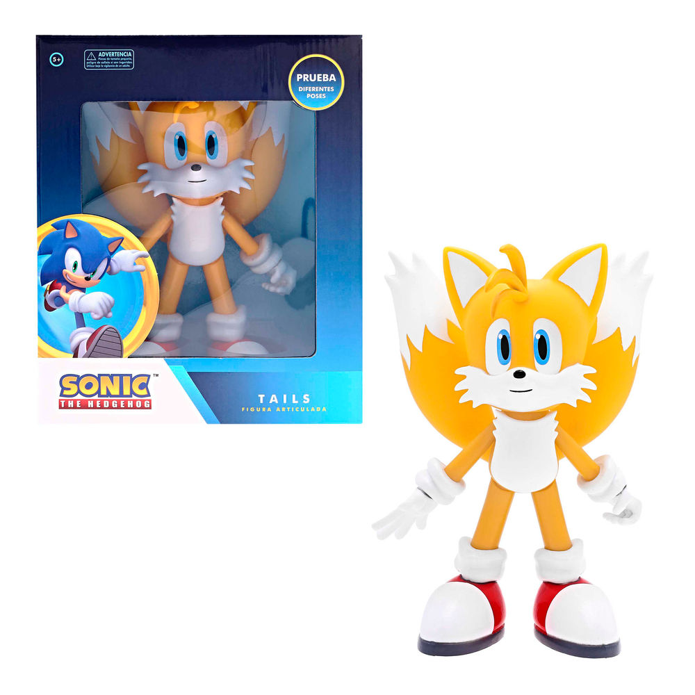 Foto 2 pulgar | Figura De Acción Ruz Sonic The Hedgehog (tails 25 Cm Amarillo)