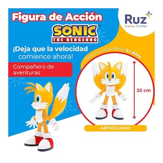 Foto 3 | Figura De Acción Ruz Sonic The Hedgehog (tails 25 Cm Amarillo)