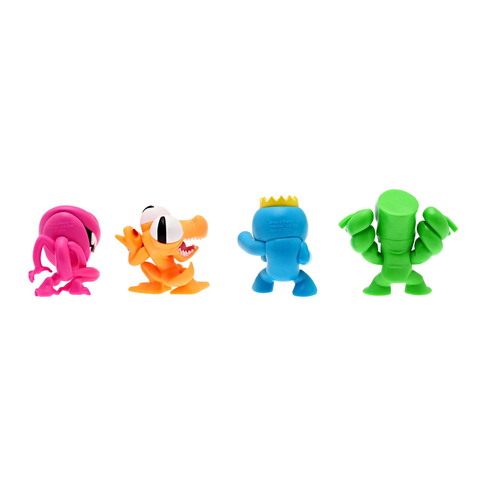 Foto 3 pulgar | Figuras De Colección Ruz Rainbow Friends (acabados Neon 4 Pack 6 Cm)