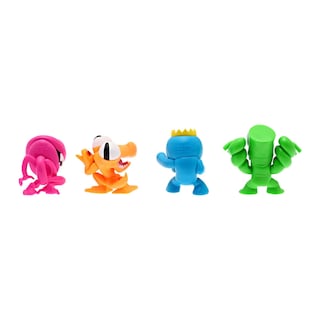 Foto 2 | Figuras De Colección Ruz Rainbow Friends (acabados Neon 4 Pack 6 Cm)