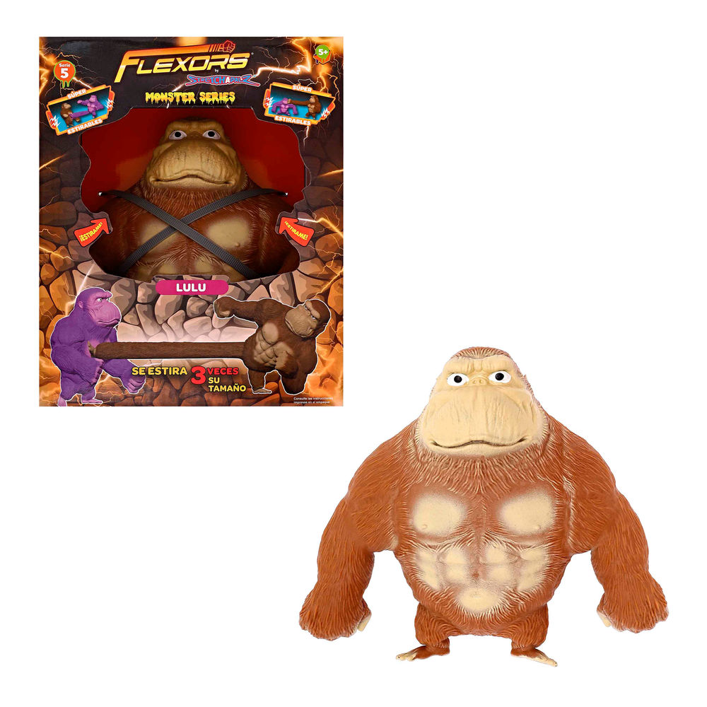 Foto 2 pulgar | Figura Estirable Ruz Flexors Monster Series (lulu 20 Cm Café)