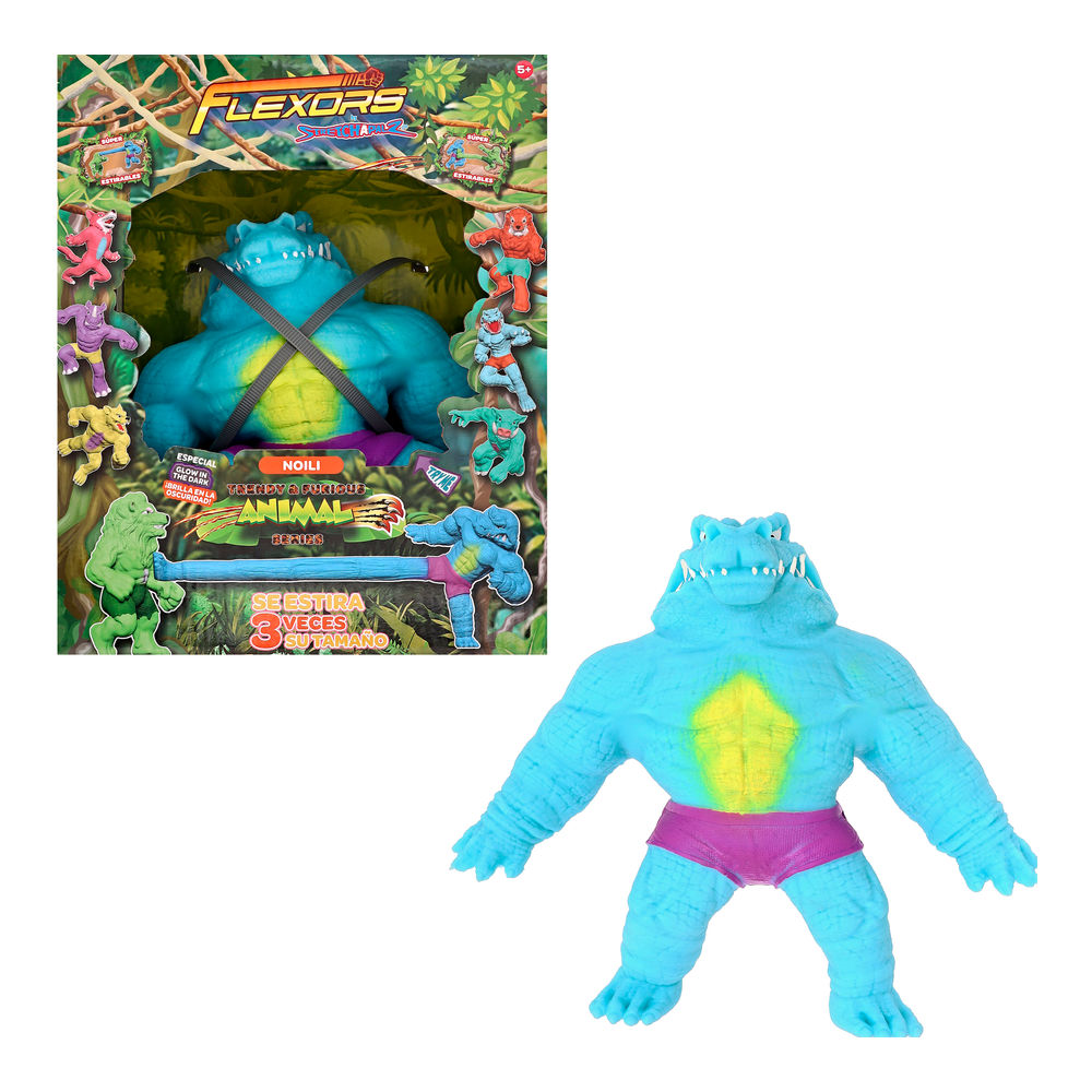 Figura Estirable Ruz Flexors Animal Series (noili 20 Cm Azul)