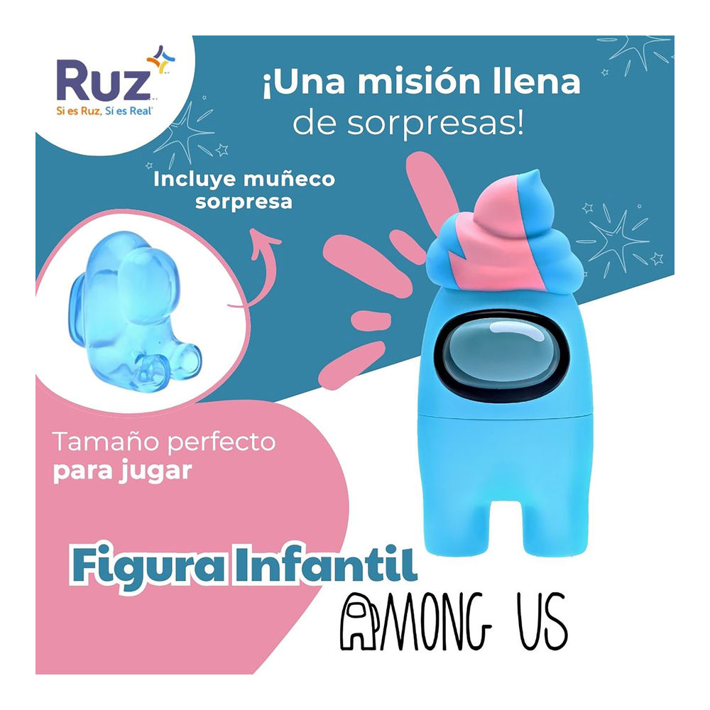 Foto 5 pulgar | Figura Ruz Among Us (tripulante Azul 15 Cm)