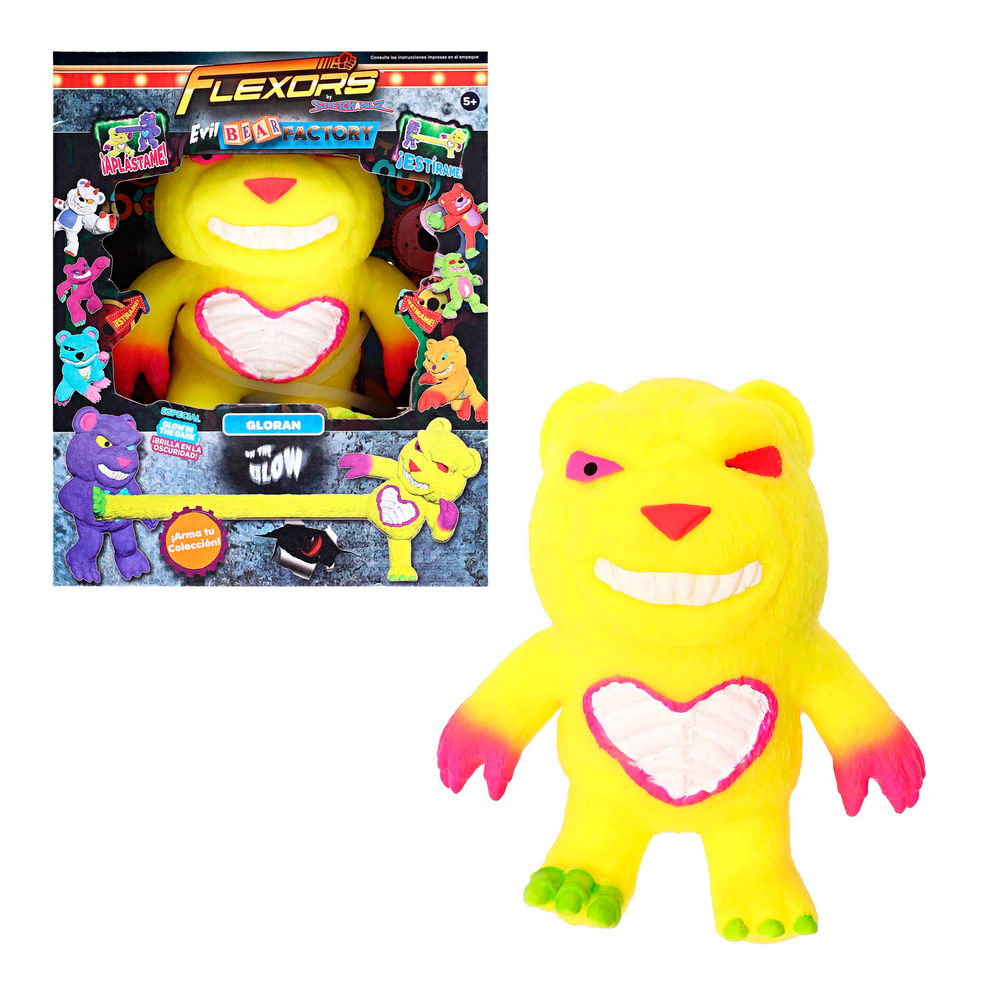 Foto 2 pulgar | Figura Estirable Ruz Flexor Evil Bear Factory (gloran 20 Cm Amarillo)