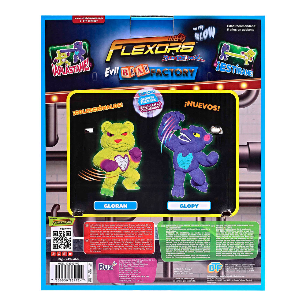 Foto 3 pulgar | Figura Estirable Ruz Flexor Evil Bear Factory (gloran 20 Cm Amarillo)