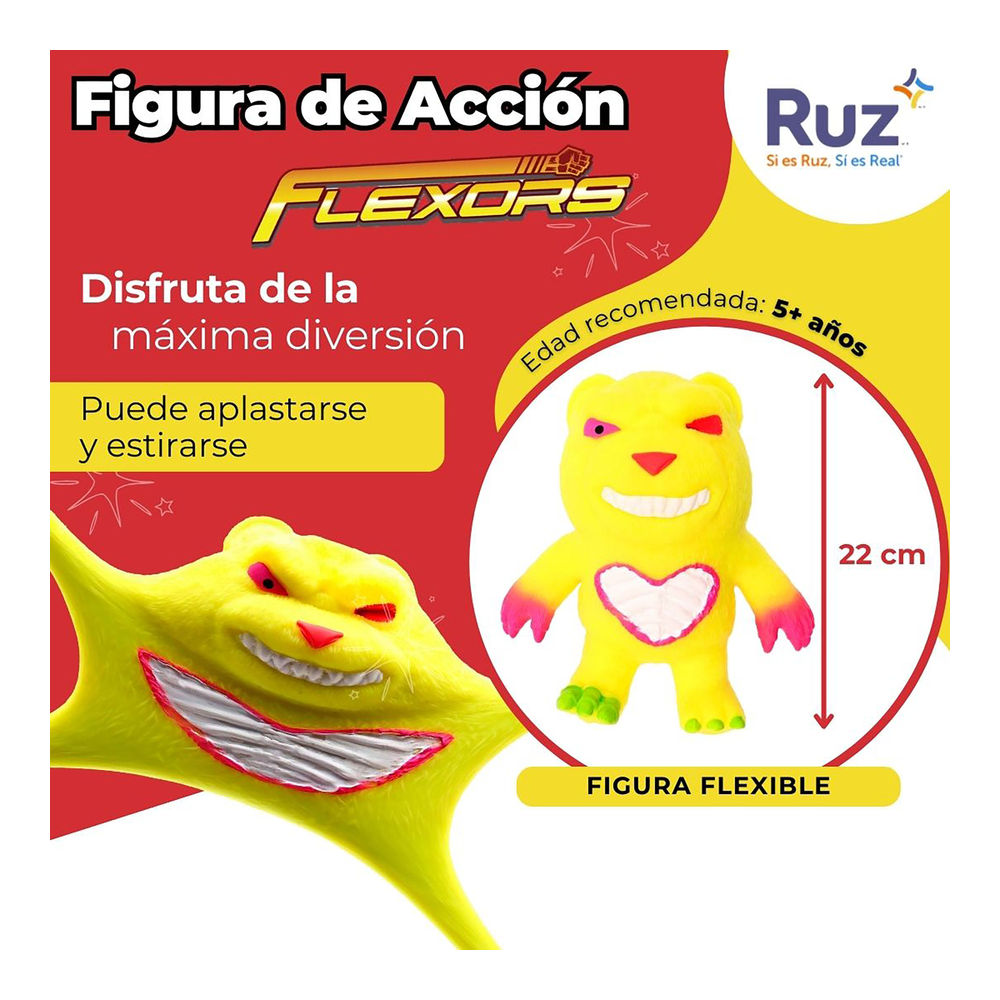 Foto 4 pulgar | Figura Estirable Ruz Flexor Evil Bear Factory (gloran 20 Cm Amarillo)