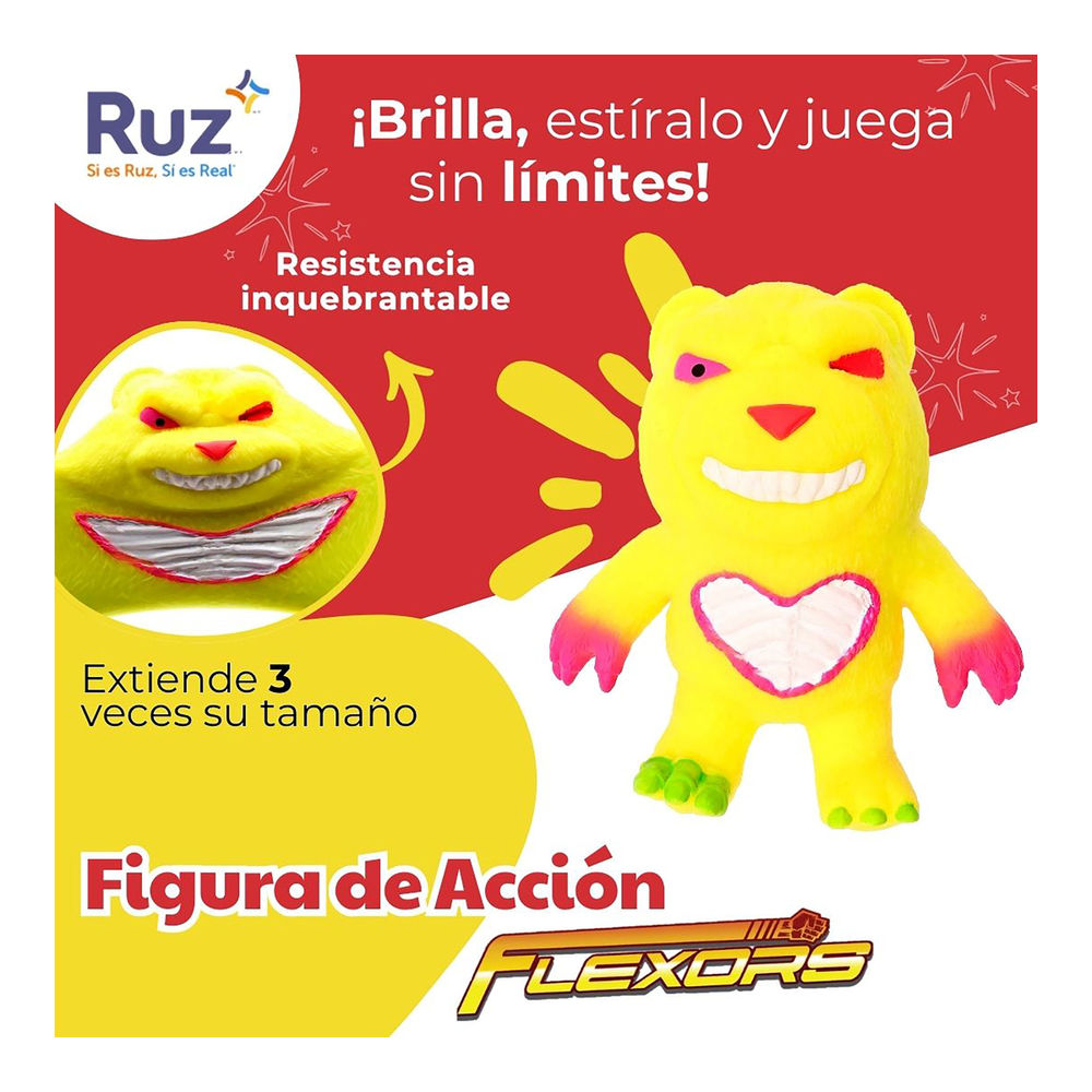 Foto 5 pulgar | Figura Estirable Ruz Flexor Evil Bear Factory (gloran 20 Cm Amarillo)