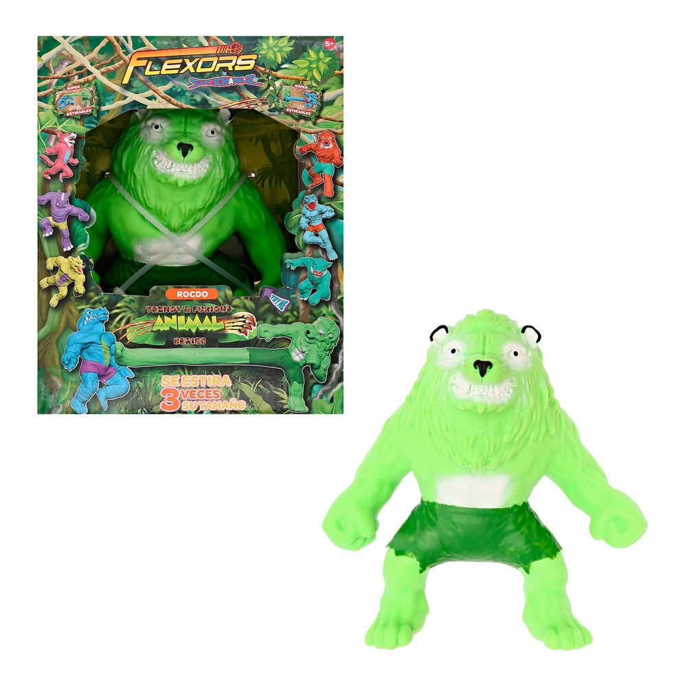 Figura Estirable Ruz Flexors Animal Series (rocdo 20 Cm Verde)