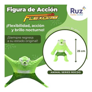 Foto 3 | Figura Estirable Ruz Flexors Animal Series (rocdo 20 Cm Verde)