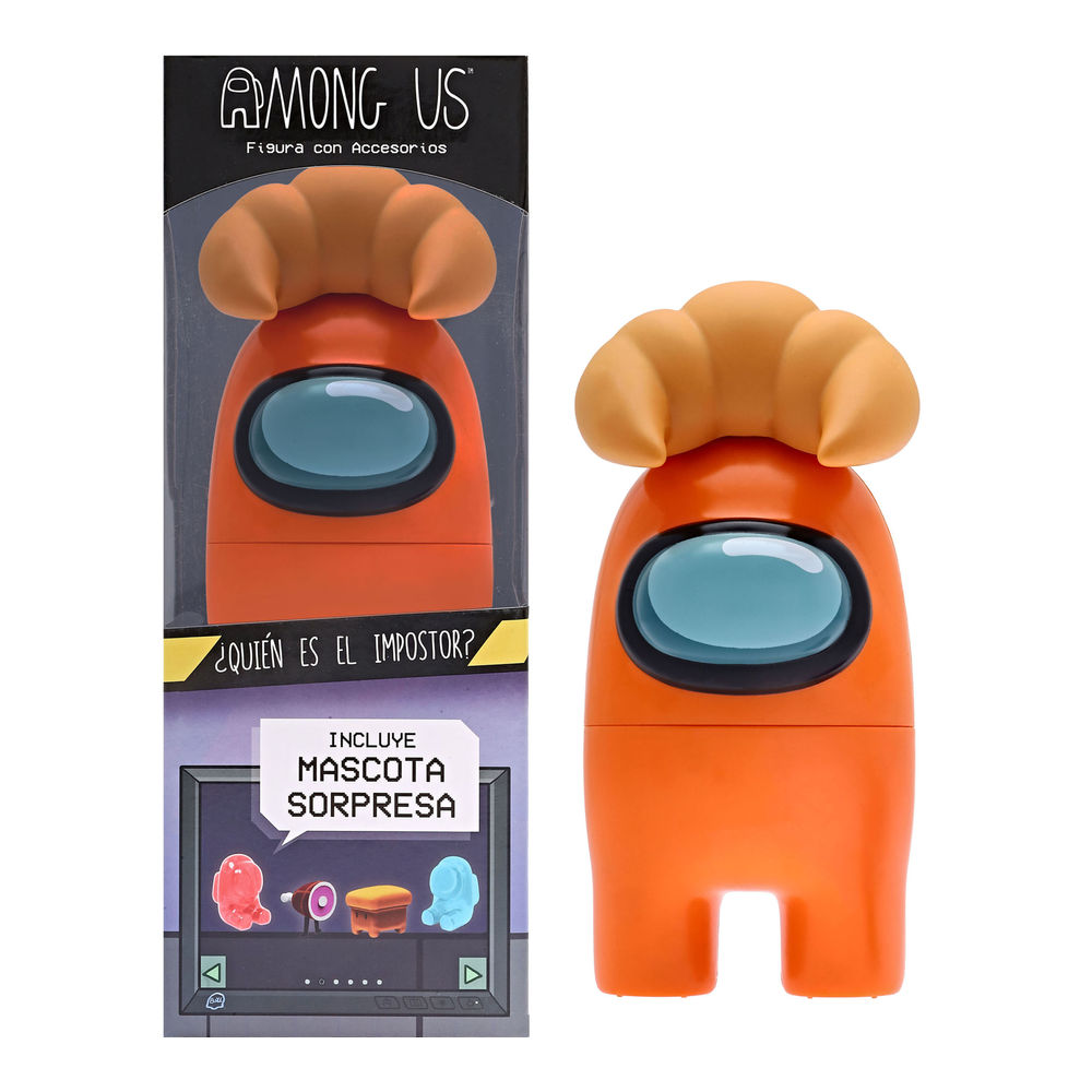 Figura Ruz Among Us (tripulante Naranja 15 Cm)