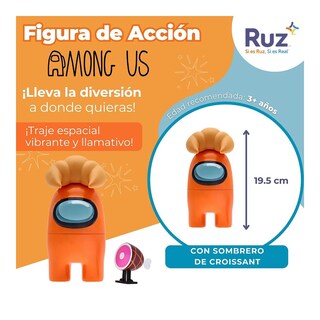 Foto 3 | Figura Ruz Among Us (tripulante Naranja 15 Cm)