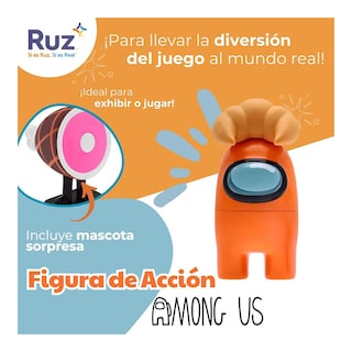 Foto 4 | Figura Ruz Among Us (tripulante Naranja 15 Cm)
