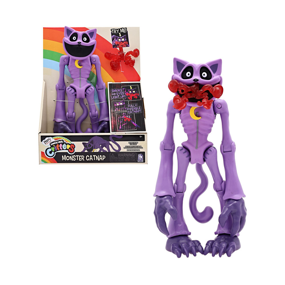 Foto 2 pulgar | Figura De Acción Ruz Poppy Playtime (monster Catnap 30 Cm Morado)