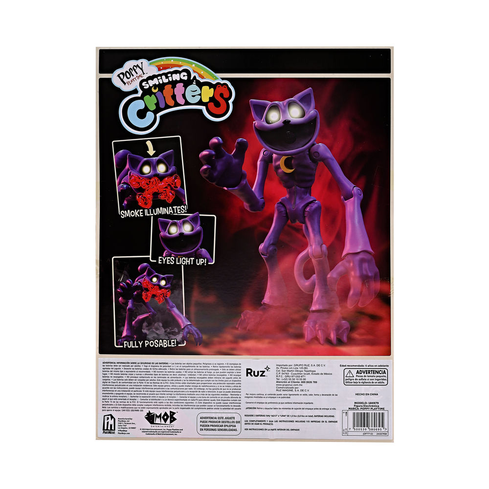 Foto 2 | Figura De Acción Ruz Poppy Playtime (monster Catnap 30 Cm Morado)