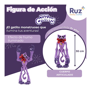Foto 5 | Figura De Acción Ruz Poppy Playtime (monster Catnap 30 Cm Morado)