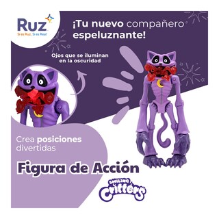 Foto 6 | Figura De Acción Ruz Poppy Playtime (monster Catnap 30 Cm Morado)