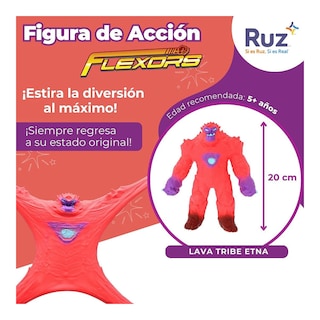 Foto 3 | Figura Estirable Ruz Flexors Lava Tribe Reloaded (etna 20 Cm Rosa)