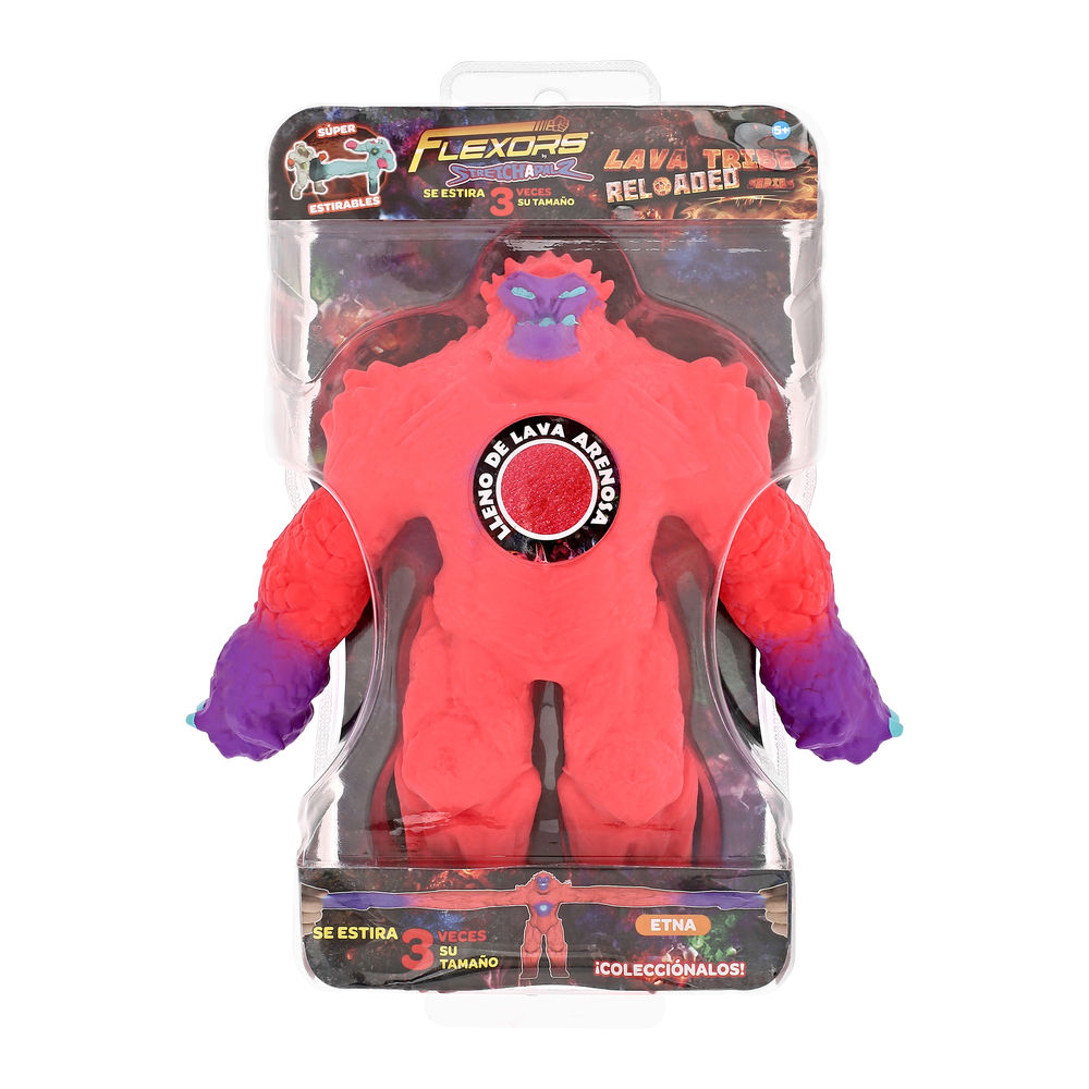 Foto 9 pulgar | Figura Estirable Ruz Flexors Lava Tribe Reloaded (etna 20 Cm Rosa)