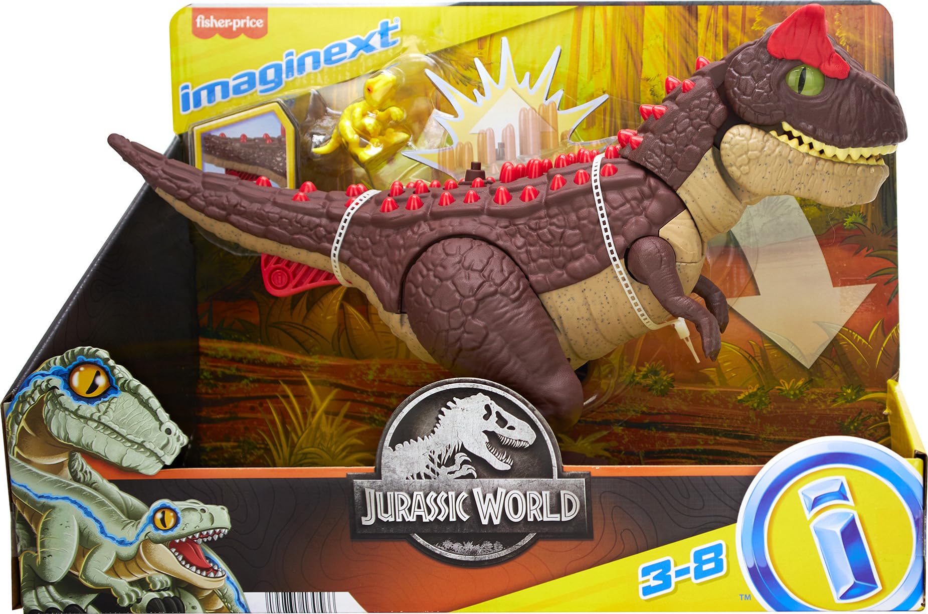Foto 8 pulgar | Juguete De Dinosaurio Fisher-price Imaginext Spike Strike Carnotaurus - Venta Internacional.