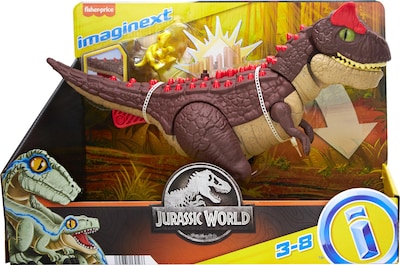 Foto 7 | Juguete De Dinosaurio Fisher-price Imaginext Spike Strike Carnotaurus - Venta Internacional.