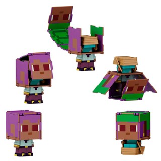 Foto 4 | Figuras De Acción Mattel Minecraft Flippin' Figs, Paquete De 2 - Venta Internacional.