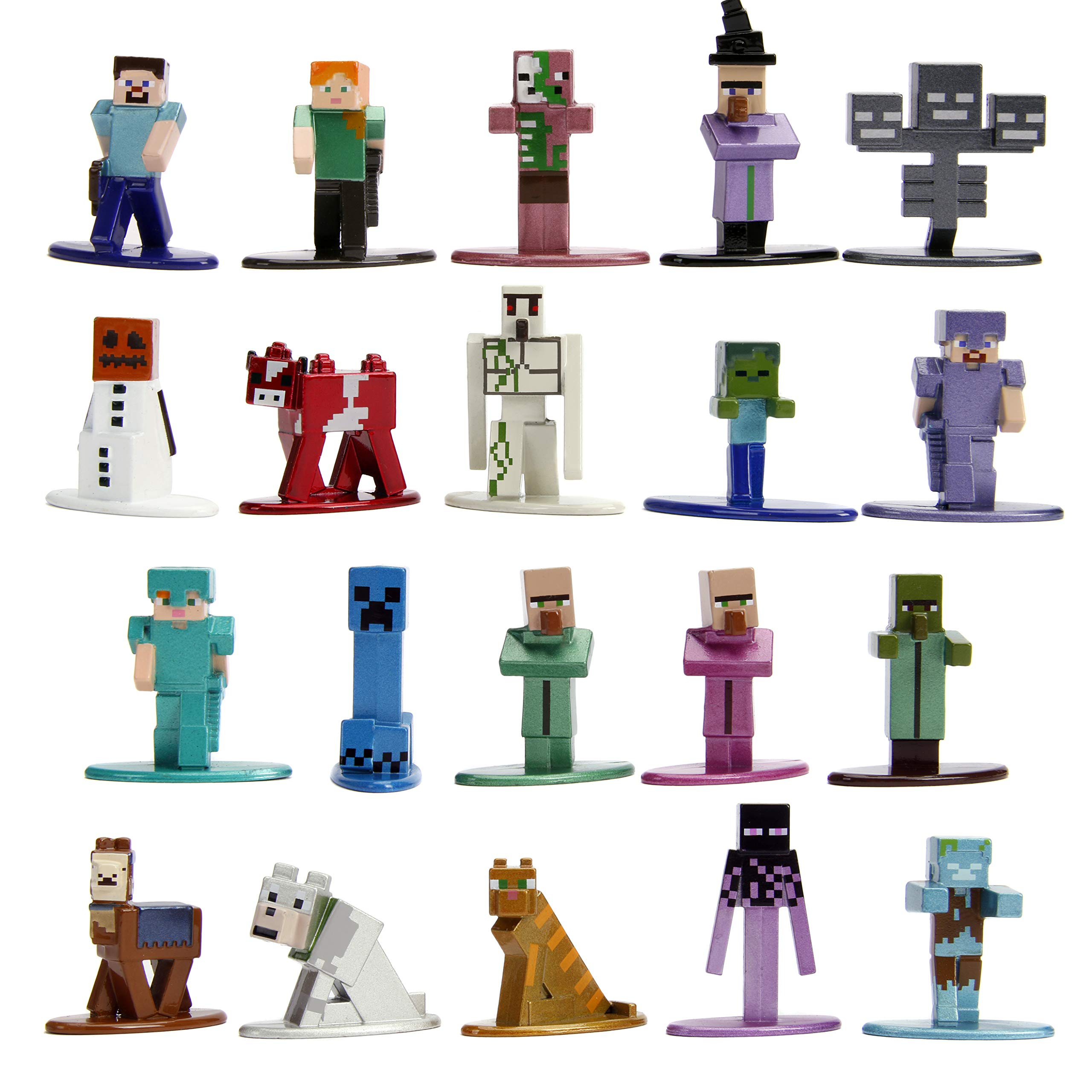 Toy Jada Nano Metalligs Minecraft, Paquete De 20 Unidades, Wave 2 - Venta Internacional.