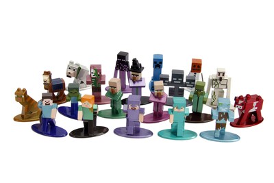 Foto 3 | Toy Jada Nano Metalligs Minecraft, Paquete De 20 Unidades, Wave 2 - Venta Internacional.
