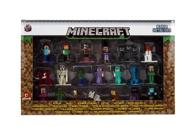Foto 5 | Toy Jada Nano Metalligs Minecraft, Paquete De 20 Unidades, Wave 2 - Venta Internacional.
