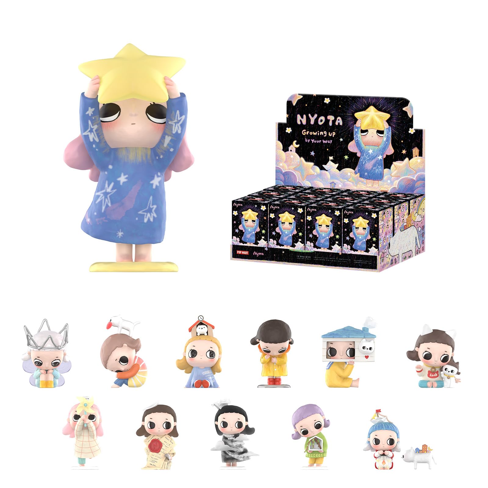 Foto 1 | Figuras Pop Mart Nyota Growing Up By Your Way 12 Piezas-Venta Internacional