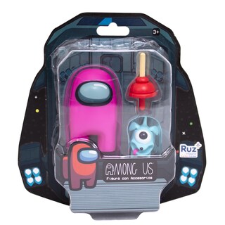 Foto 4 | Mini Figura Ruz Among Us (tripulante Amarillo Con Accesorios 6cm)