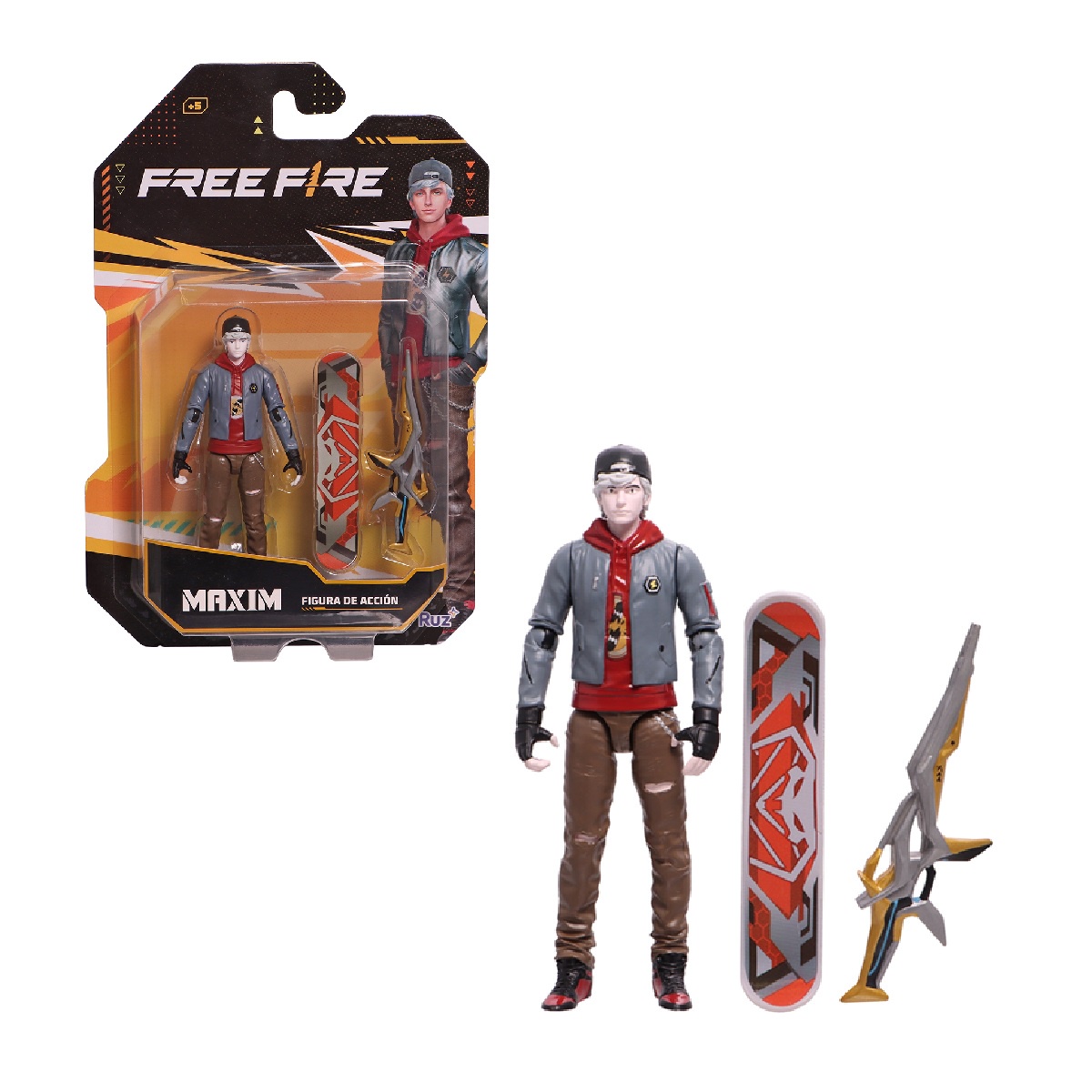 Figura De Acción Ruz Free Fire (maxim 12cm)