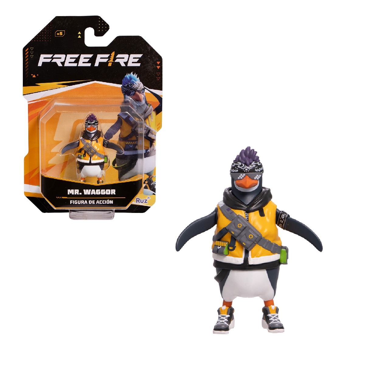 Foto 1 | Mini Figuras De Acción Ruz Free Fire Mascotas (mr Wagor 7cm)