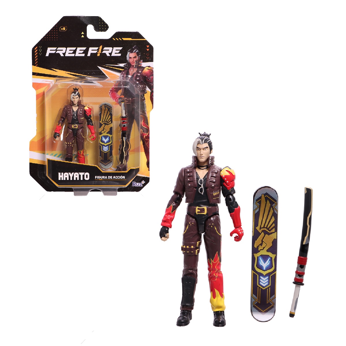 Figura De Acción Ruz Free Fire (hayato 12cm)