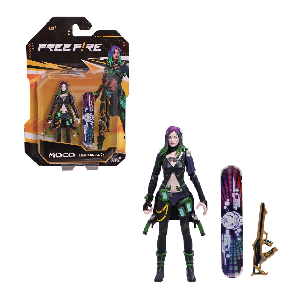 Figura De Acción Ruz Free Fire (moco 12cm)