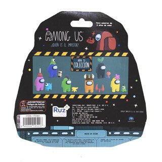 Foto 5 | Mini Figura Ruz Among Us (tripulante Negro Con Accesorios 6cm)
