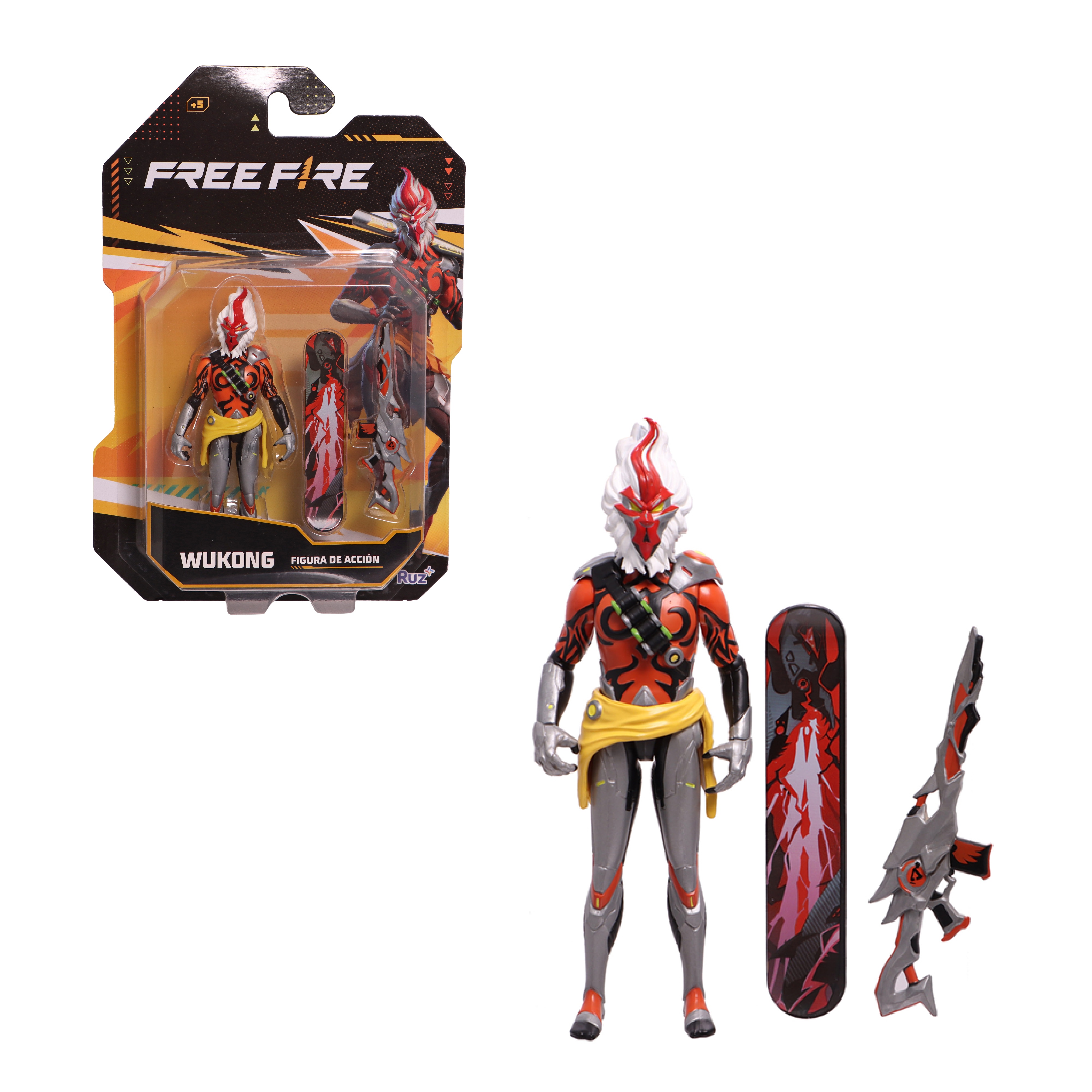 Figura De Acción Ruz Free Fire (wukong 12cm)