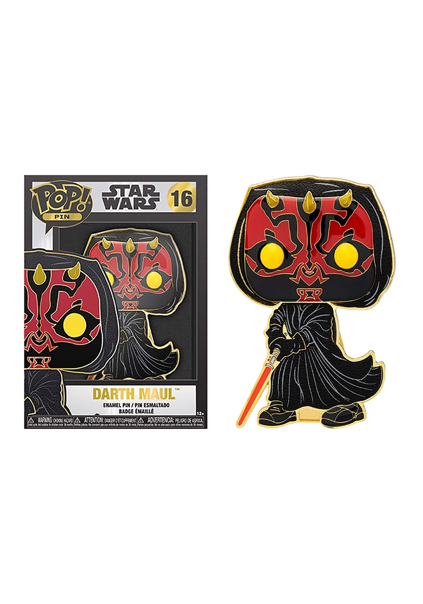 Foto 2 pulgar | Pin De Ropa Funko Pop! Alfileres Star Wars Darth Maul - Venta Internacional.