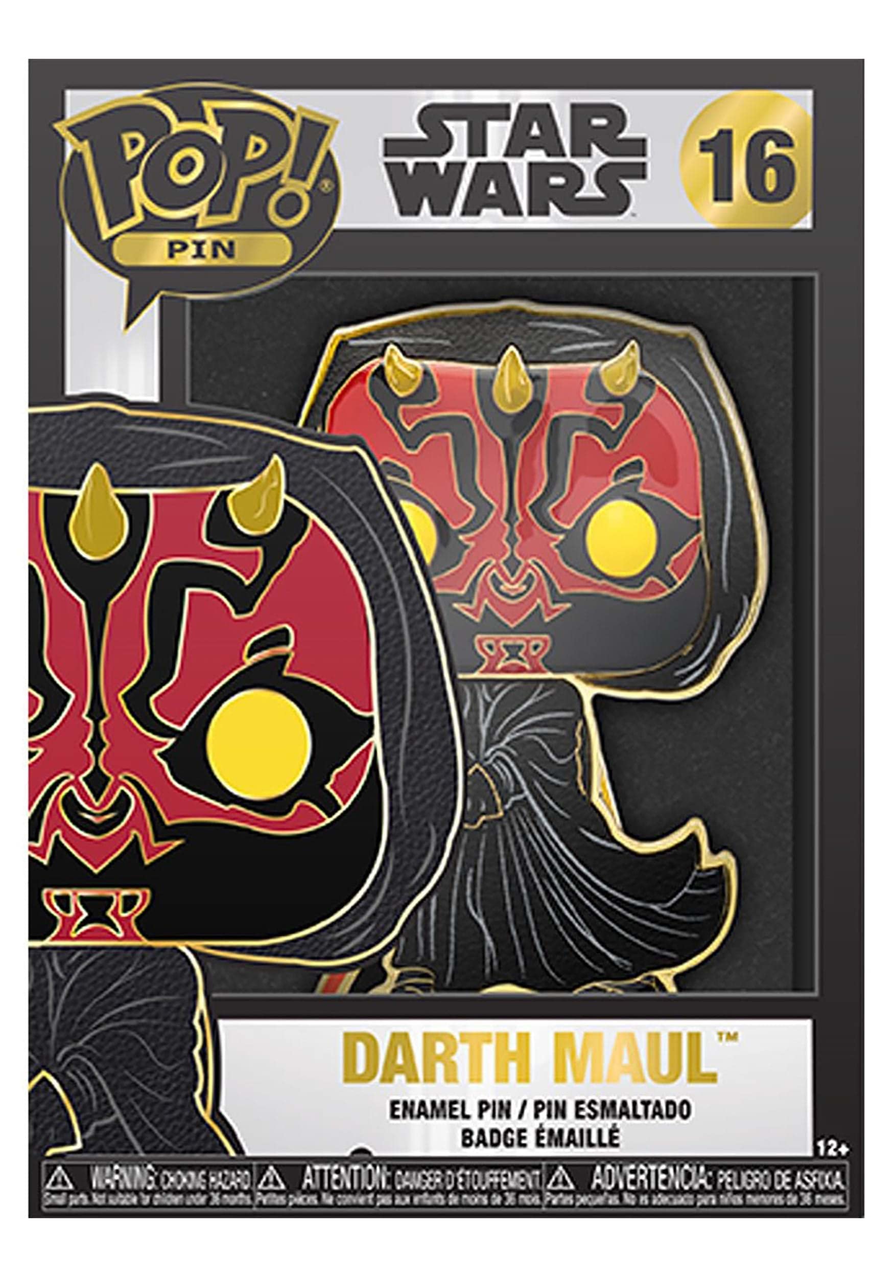 Foto 3 pulgar | Pin De Ropa Funko Pop! Alfileres Star Wars Darth Maul - Venta Internacional.