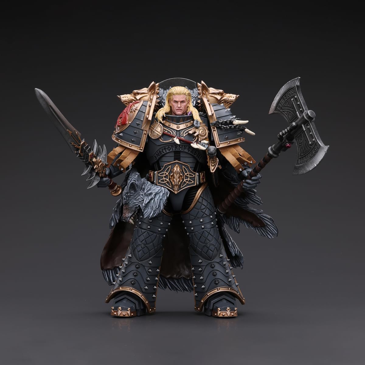 Foto 5 pulgar | Figura De Acción Joytoy Warhammer The Horus Heresy, 18 Cm, Space Wolves - Venta Internacional.