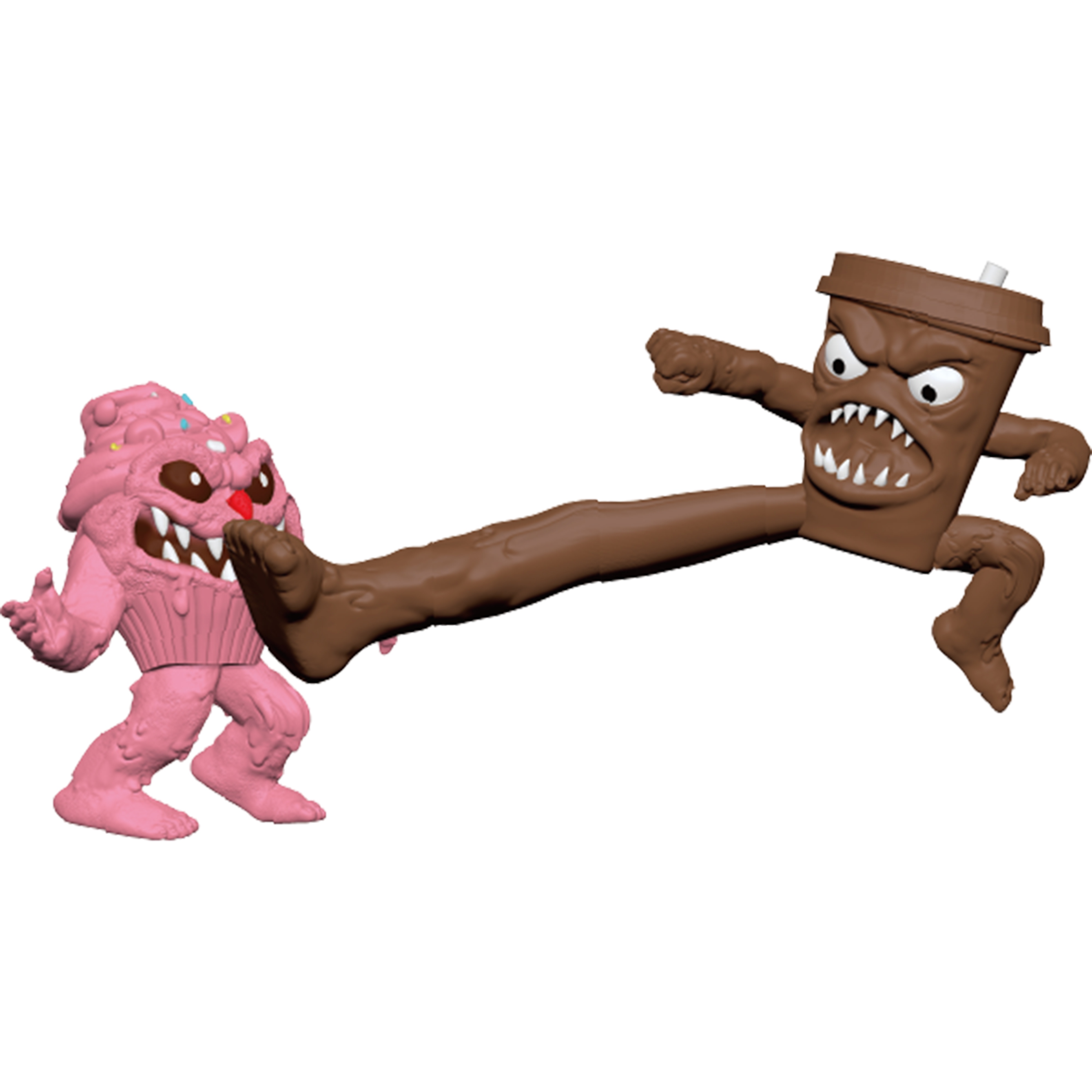Foto 6 pulgar | Figura Estirable Ruz Flexors Food Beasts Cupka 15cm