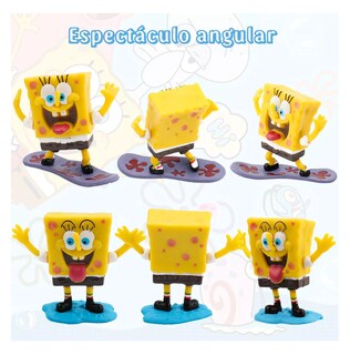 Foto 4 | Figuras De Juguete Para Niños Lab.g Sponge Bob Colección 8 Piezas Colores