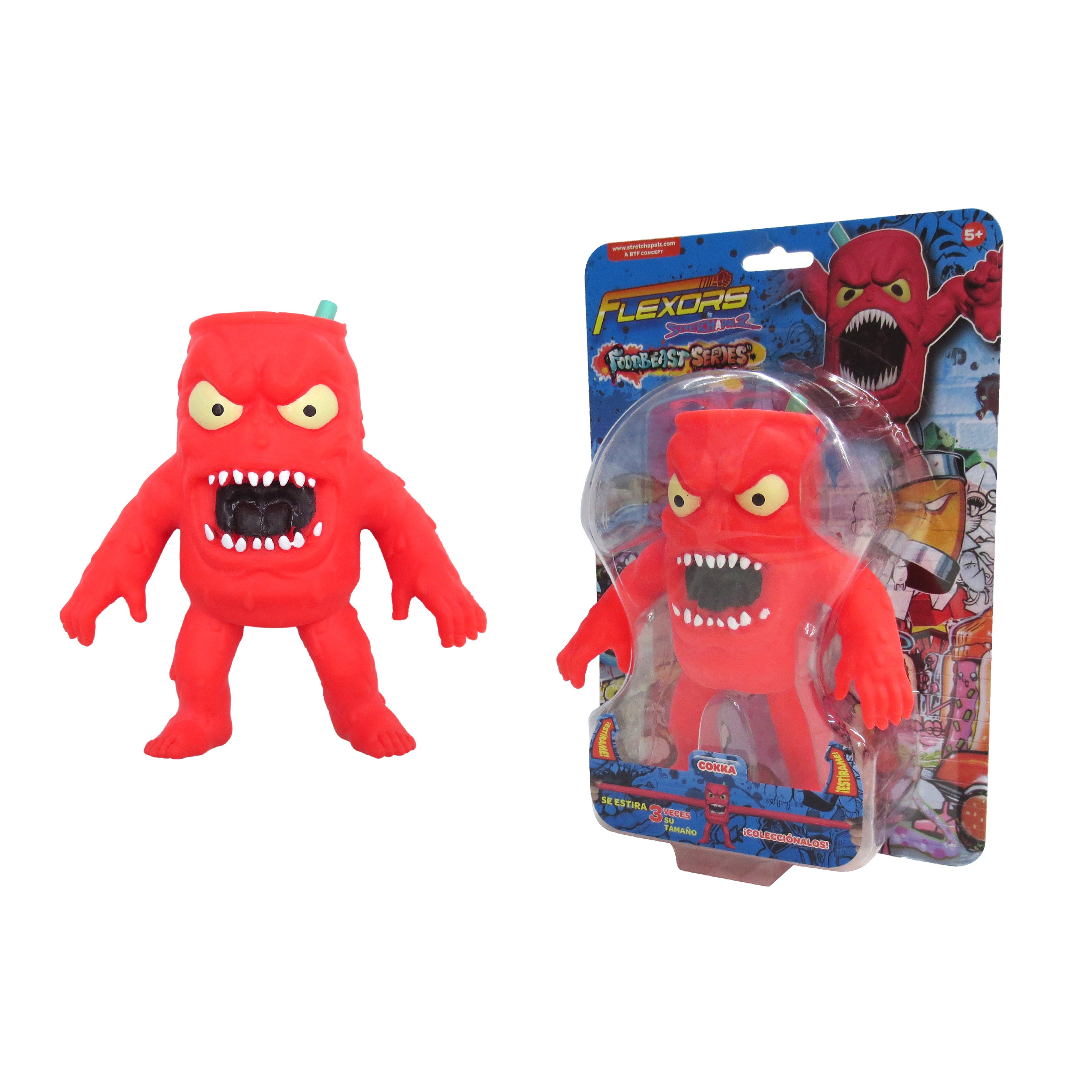 Figura Estirable Ruz Flexors Food Beasts Cokka 15cm