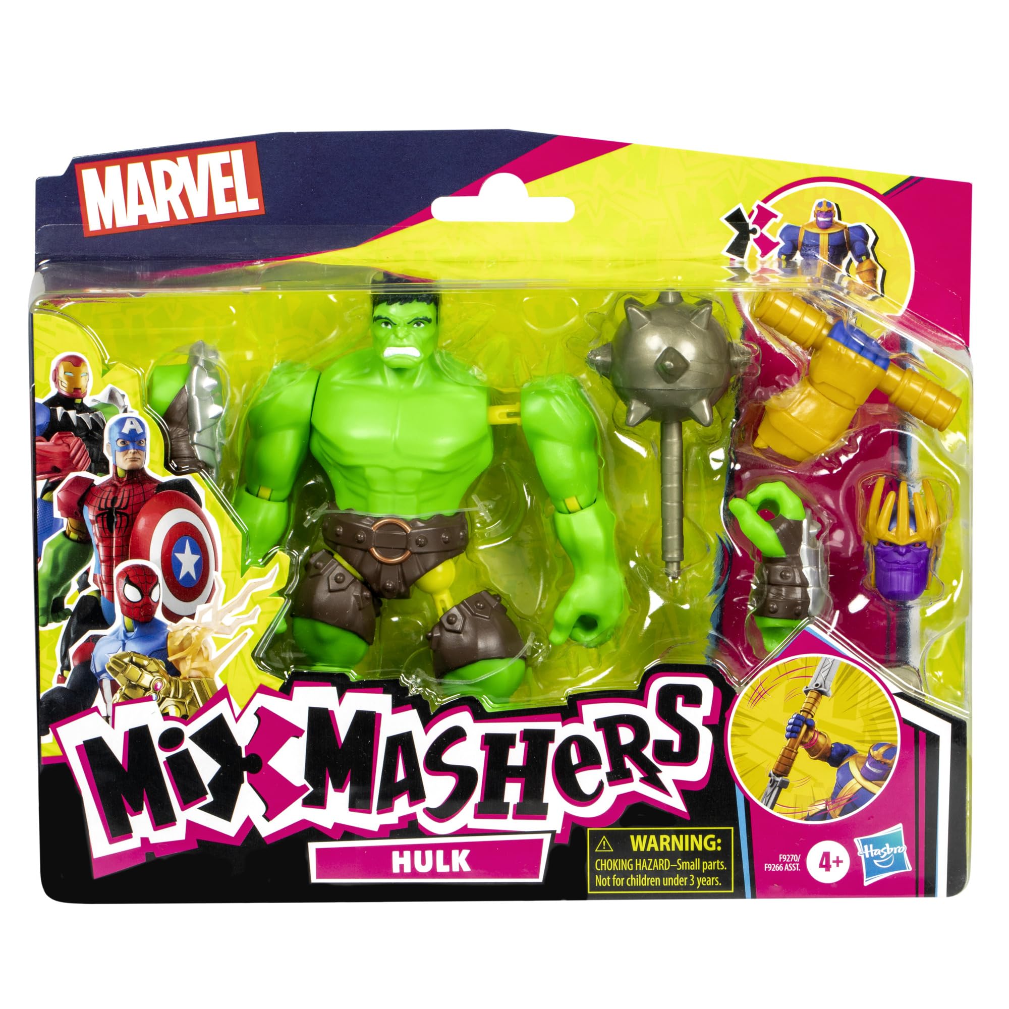 Foto 3 pulgar | Figura De Acción Avengers Marvel Mixmashers Hulk De 13 Cm Con Acc - Venta Internacional.