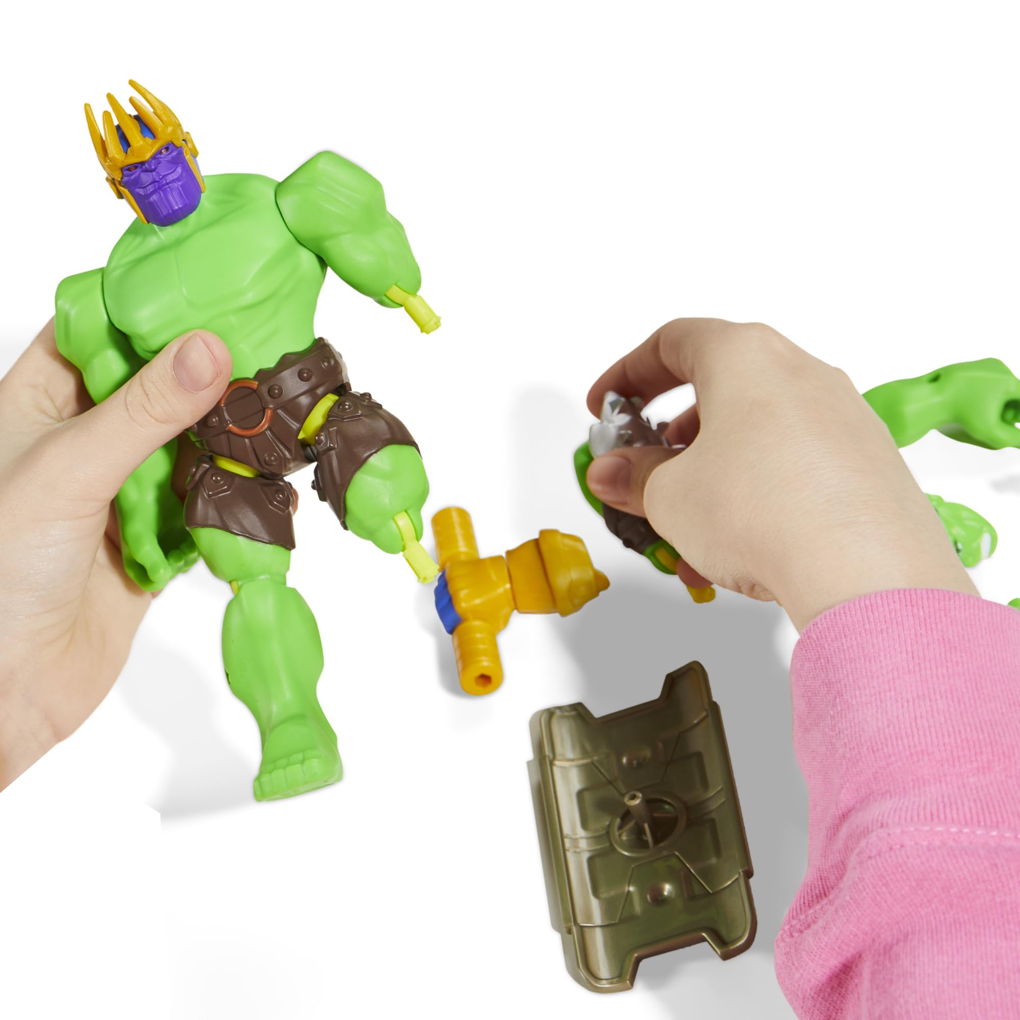 Foto 5 pulgar | Figura De Acción Avengers Marvel Mixmashers Hulk De 13 Cm Con Acc - Venta Internacional.
